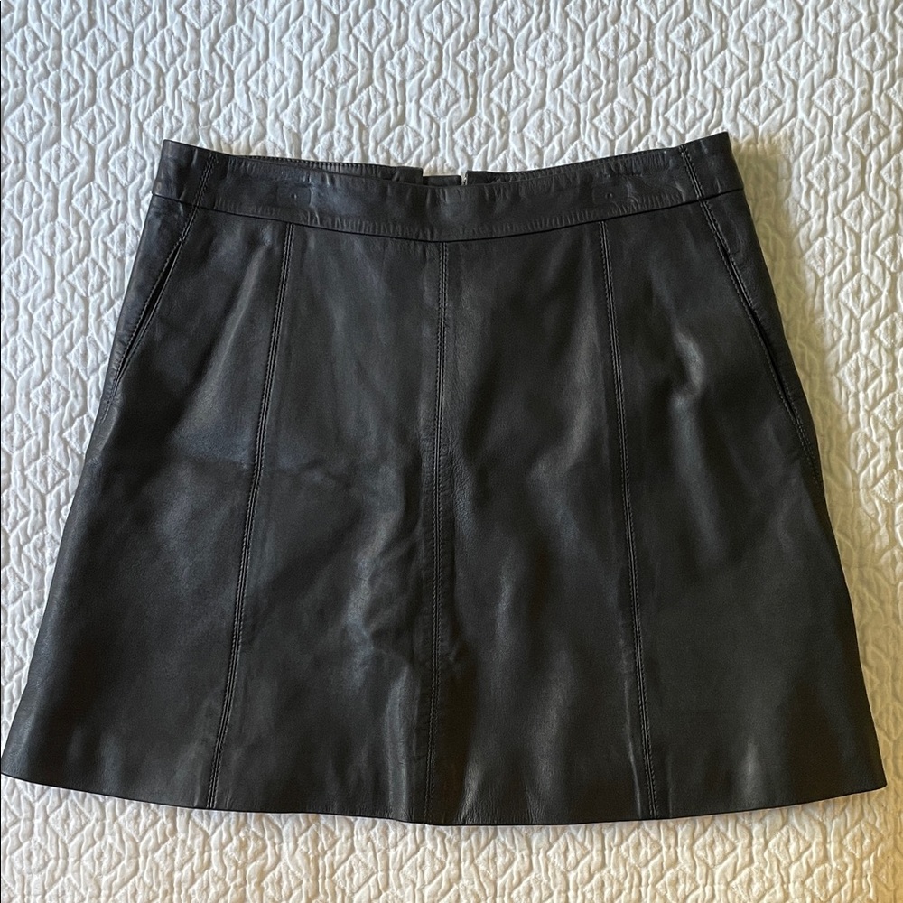 Marc By Marc Jacobs Genuine Leather Mini Skirt